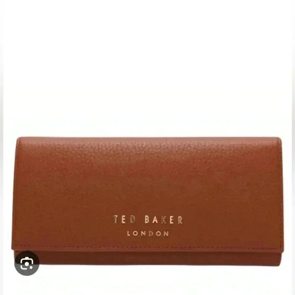 Ted Baker Selma Matisse Large Leather Wallet in Cognac Brown - Picture 1 of 10